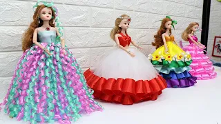 AMAZING! 5 Beautiful ribbon dolls idea | Doll decoration with ribbon