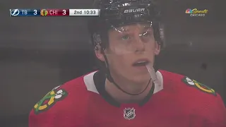 Connor Murphy Match Penalty againts Erik Cernak Tampa Bay Lightning at Chicago Blackhawks