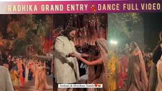 Bride👰Radhika Merchant Grand 🔱entry at  Maha Aarti🪷& her grand entry dance for anant|full 💃 video 🫶💍