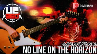 U2 - No Line On The Horizon (Guitar Cover/Tutorial) Live 360° Tour Free Backing Track Line 6 Helix