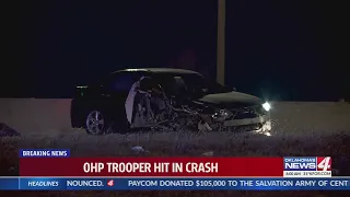 OHP trooper hit in crash