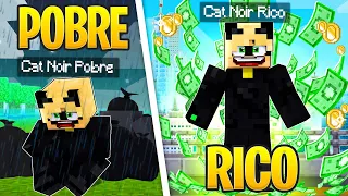 RICO VS POBRE DO CAT NOIR no MINECRAFT! ​‹‹ P3DRU ›