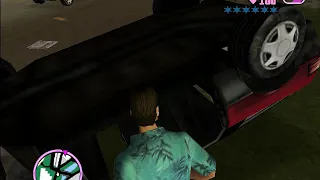 GTA: Vice City - Flipped Cars Don't Burn (Useful hack)