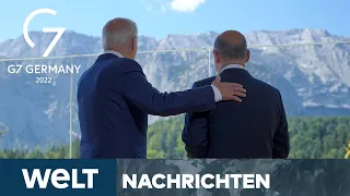 G7-GIPFEL & UKRAINE-KRIEG: Scholz und Biden beschwören Geschlossenheit | WELT NACHTSTREAM