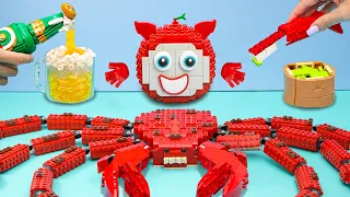 Best of LEGO COOKING videos | LEGO GIANT KING CRAB & LEGO ASMR Compilation in real life #9