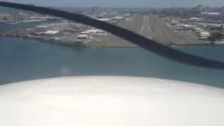 Landing demo flight at Isla Grande.