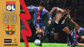 [ Résumé match foot ] Lyon - Barcelone 2-3/ Ligue des champions 01-02/ C+