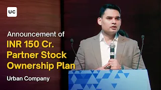 Announcement of INR 150 Cr. Partner Stock Ownership Plan | Urban Company