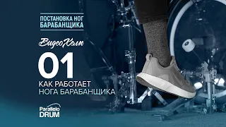 Как работает нога барабанщика Постановка ног Видеохелп 01