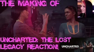 UNCHARTED: THE LOST LEGACY - THE MAKING OF REACTION VIDEO! - PS4