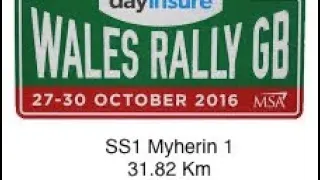 SS1 Myherin 1 31.82 km 72. Dayinsure Wales Rally GB 2016