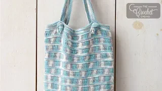 How to Crochet A Beach Bag: Hamptons Style | EASY | The Crochet Crowd