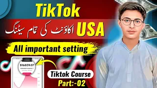 TikTok USA Account All Important Settings || TikTok USA Account Views Problem  || Part-:2