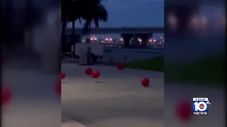 Outrage after viral video shows balloon release that ended up in Biscayne Bay