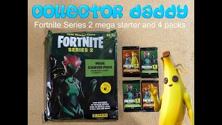 Fortnite Series 2 Trading cards Mega Starter pack and 4 packets Opening