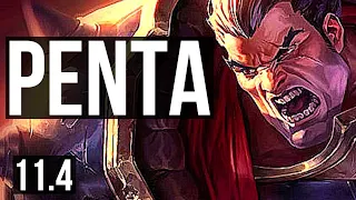 DARIUS vs GNAR (TOP) | Penta, 8 solo kills, 66% winrate, 13/2/4, Legendary | BR Challenger | v11.4