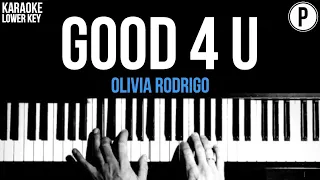 Olivia Rodrigo - Good 4 U Karaoke LOWER KEY Acoustic Piano Cover Lyrics