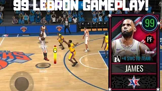 99 ALL-STAR LEBRON JAMES GAMEPLAY IN NBA LIVE MOBILE 20!!!