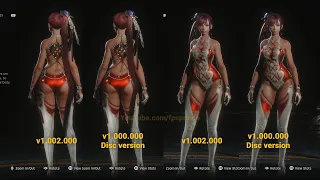 Stellar Blade - Outfit Nano Front Back Censored VS Uncensored Comparison