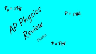 AP Physics 2 Fluids Review