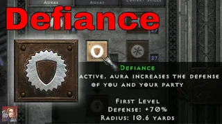 D2R Skills & Abilities - Defiance, Defensive Auras (Paladin)