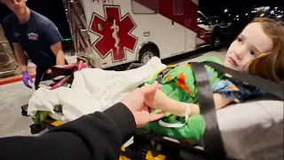 NiKO'S BRAVE AMBULANCE RiDE 🚑  Adley & Navey Surprise him with a GiANT MONKEY! Mom saves the day