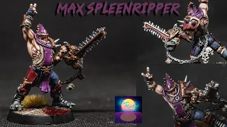 Let's Paint : Max Spleenripper ( Forgeworld Resin Star player for Blood Bowl )