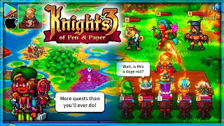 Knights of Pen and Paper 3 - Early Access Gameplay Walkthrough | Android/IOS Turn Based Pixel RPG