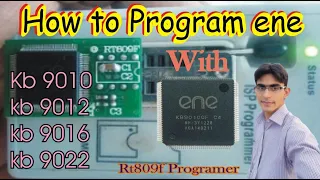 How To Flash ENE kb9010 with RT809F To Programer || Programming ene kb9012 using adapter with rt809f