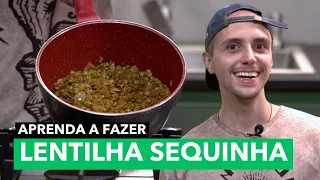 Aprenda fazer a Lentilha Sequinha do Vegrocha | CORTES do JUNTA PANELA com VegRocha