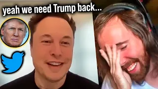 Elon Musk Says He'll Let Trump Return to Twitter | Asmongold Reacts