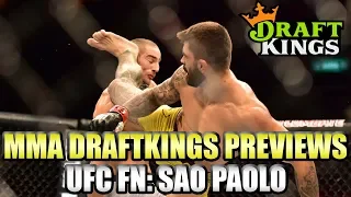 UFC Fight Night: Sao Paolo  - Santos vs Anders - DraftKings MMA Picks - 3 Pack