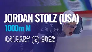 Jordan STOLZ (USA) | Winner | 1000m M | Calgary (2) | #SpeedSkating