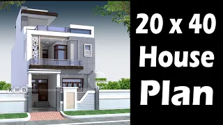 20 x 40 House plan - 3BK with TV Lounge | Contact for House planning : WhatsApp: 0092 346 3785623 |