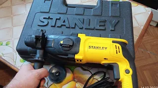 перфоратор STANLEY модель SHR263K патрон SDS+, бур26мм 3 режима, кейс, реверс, горизонтальный движок