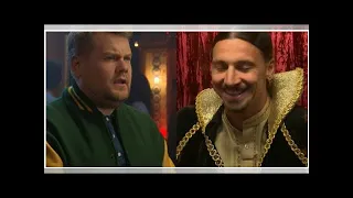 WATCH: Zlatan Ibrahimovic stars as fortune teller on James Corden's Late Late Show
