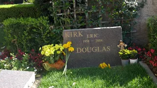 Actor Kirk Douglas Grave & Eric Douglas Grave Westwood Los Angeles California USA October 2020