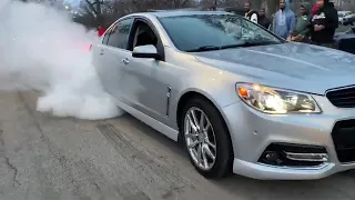 Chevy ss massive burnout #chicago #chevrolet #ss