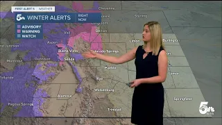 Heavy rain and snow on Saturday in southern Colorado