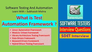 What is Test Automation Framework | Why to use Framework | Types of Framework