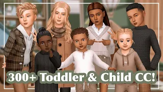 HUGE Toddler & Child Custom Content Haul with Links! | Maxis Match + Alpha | Sims 4