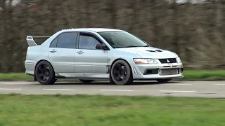 400HP Mitsubishi Lancer EVO VII RS II FQ300 - Anti-Lag Flames, Accelerations, EPIC Turbo Sound etc!