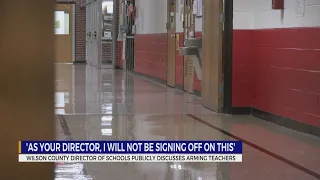 Wilson County Director of Schools publicly discusses arming teachers
