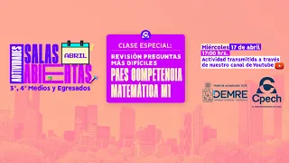 Revisión de las PREGUNTAS MÁS DIFÍCILES de la PAES DEMRE Comp. Matemática M1 2023 - Cpech En Vivo 💻🔴