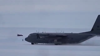 B-Roll - RAAF C-130J Hercules mission to Wilkins Aerodrome in Antarctica