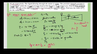 Horizontal venturimeter special case problem. Find discharge co-efficient. Co-efficient of venturi.