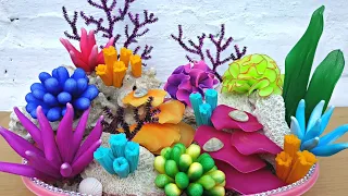 DIY Coral Reef Decoration || Stocking Flower Making Ideas || Coral Reef from Nylon Stocking