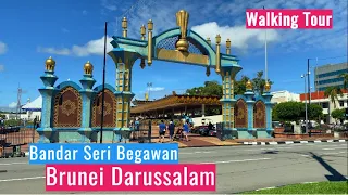 Walking Tour Bandar Seri Begawan Brunei Darussalam 2024 | 4k 60fps