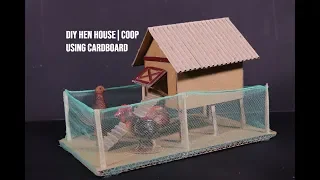 DIY How to make Hen Coop | Chicken House | House of Animals Series | School Project
