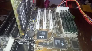 JETWAY V.656VXC M3 Socket 7, AT Motherboard + Pentium MMX 166MHz +19MB RAM